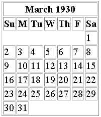 March 1930