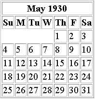 May 1930