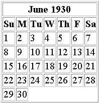 June 1930